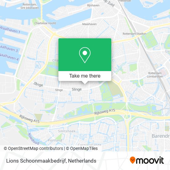 Lions Schoonmaakbedrijf map