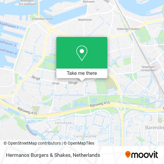 Hermanos Burgers & Shakes map