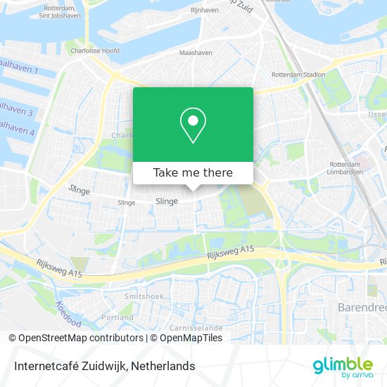 Internetcafé Zuidwijk map