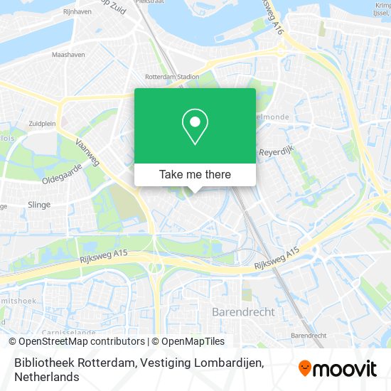 Bibliotheek Rotterdam, Vestiging Lombardijen map