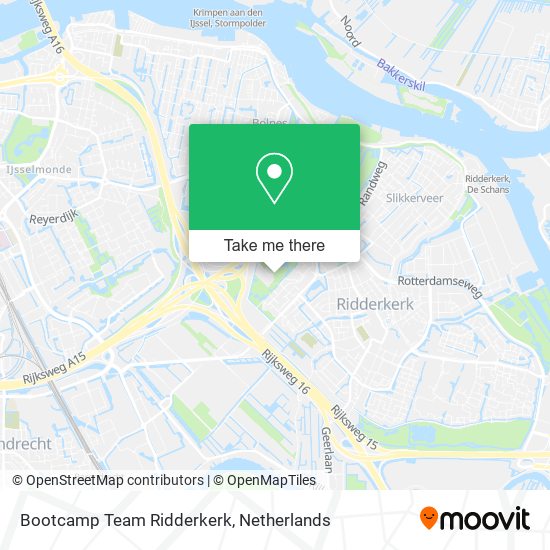 Bootcamp Team Ridderkerk map