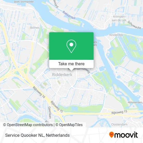 Service Quooker NL map
