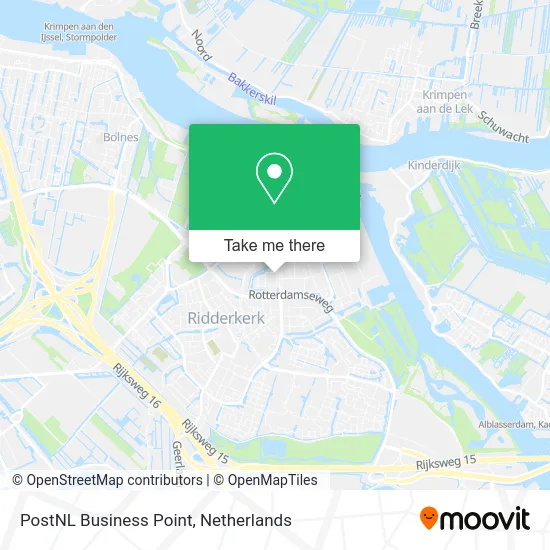 PostNL Business Point map