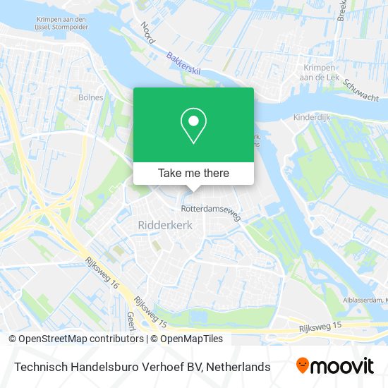 Technisch Handelsburo Verhoef BV map