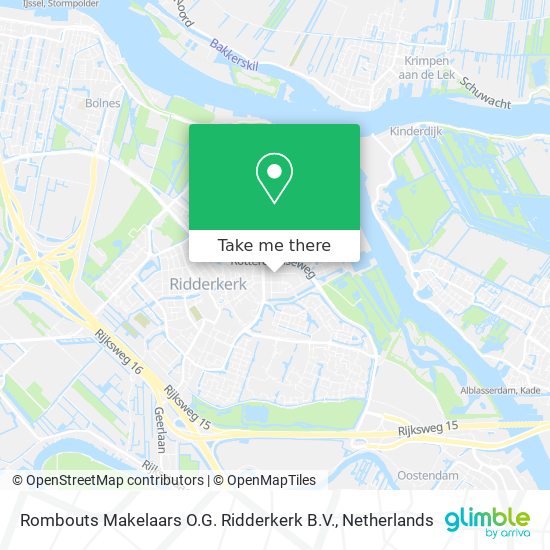 Rombouts Makelaars O.G. Ridderkerk B.V. Karte