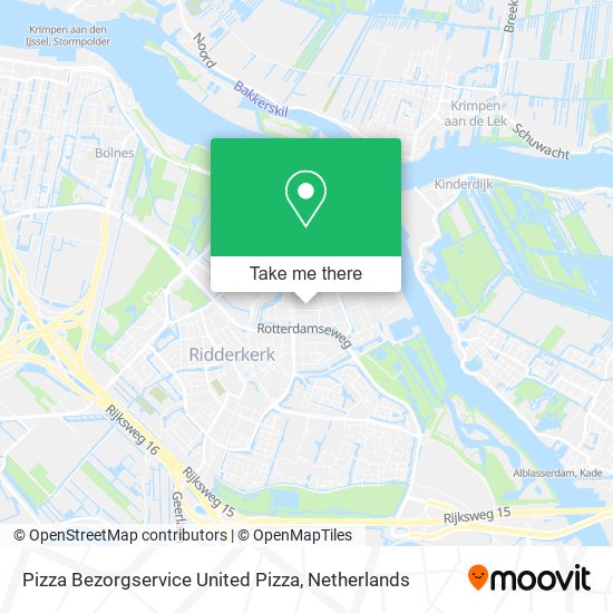 Pizza Bezorgservice United Pizza map