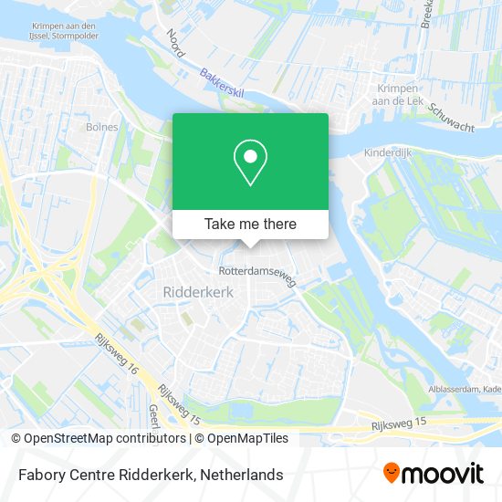 Fabory Centre Ridderkerk map