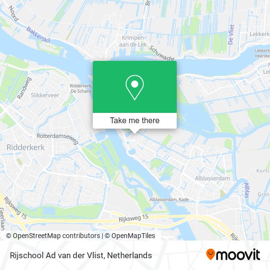 Rijschool Ad van der Vlist map