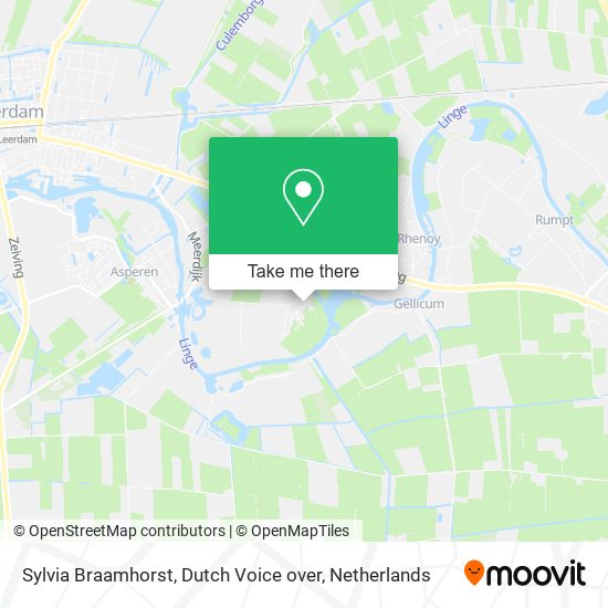 Sylvia Braamhorst, Dutch Voice over map