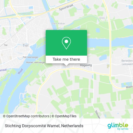 Stichting Dorpscomité Wamel map