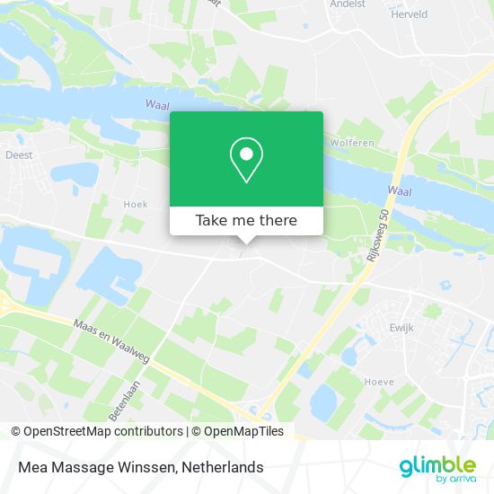 Mea Massage Winssen map