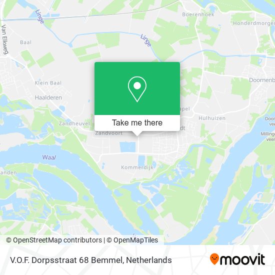 V.O.F. Dorpsstraat 68 Bemmel Karte