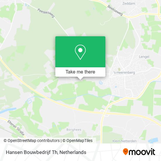 Hansen Bouwbedrijf Th map