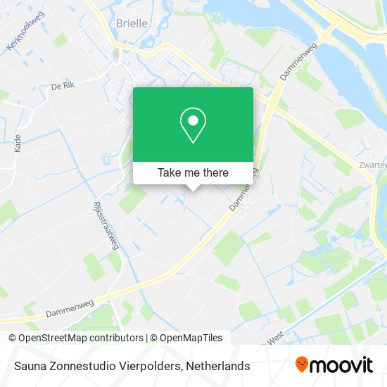 Sauna Zonnestudio Vierpolders map