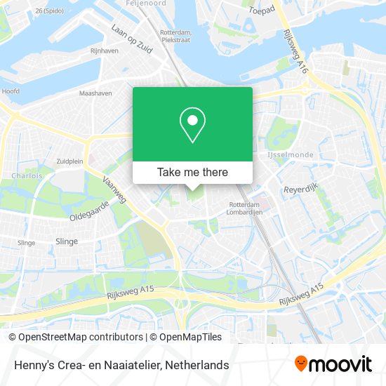 Henny's Crea- en Naaiatelier map