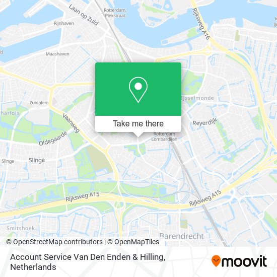 Account Service Van Den Enden & Hilling map