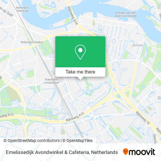 Emelissedijk Avondwinkel & Cafeteria map