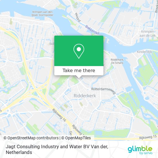 Jagt Consulting Industry and Water BV Van der map