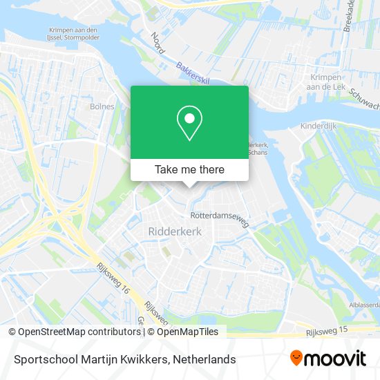 Sportschool Martijn Kwikkers map