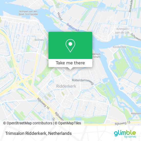 Trimsalon Ridderkerk map