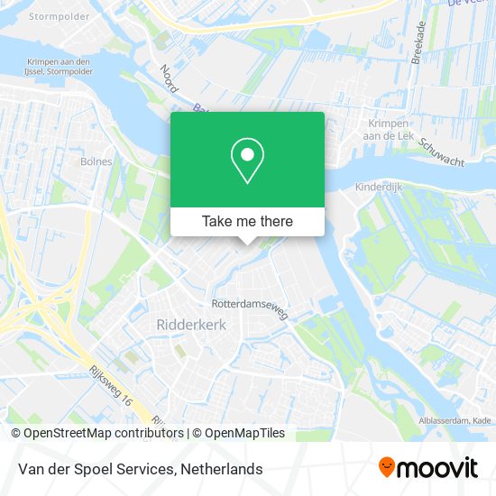 Van der Spoel Services map