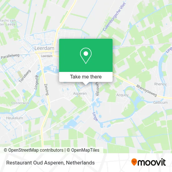 Restaurant Oud Asperen map