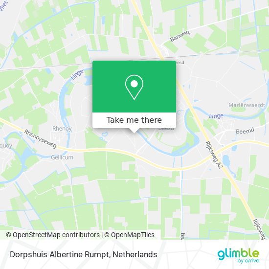 Dorpshuis Albertine Rumpt map