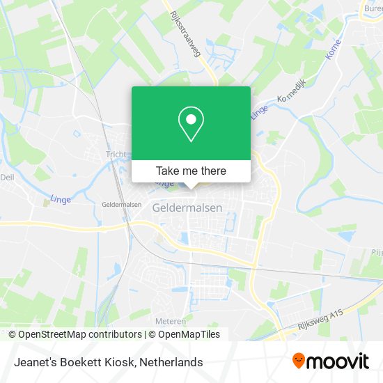 Jeanet's Boekett Kiosk map