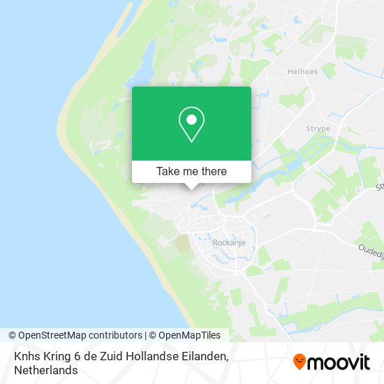 Knhs Kring 6 de Zuid Hollandse Eilanden Karte