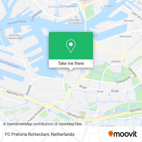 FC Pretoria Rotterdam map
