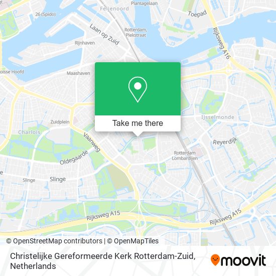 Christelijke Gereformeerde Kerk Rotterdam-Zuid Karte