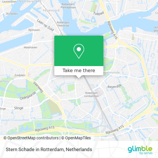 Stern Schade in Rotterdam Karte