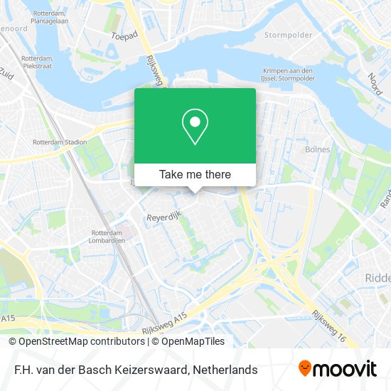 F.H. van der Basch Keizerswaard map