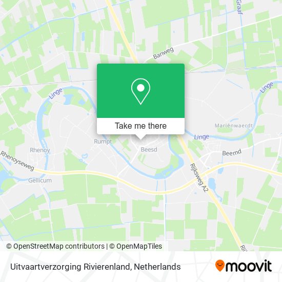 Uitvaartverzorging Rivierenland map