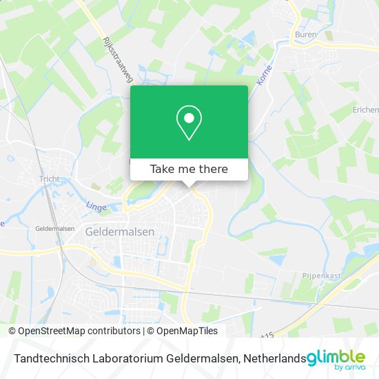 Tandtechnisch Laboratorium Geldermalsen map