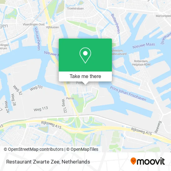 Restaurant Zwarte Zee map