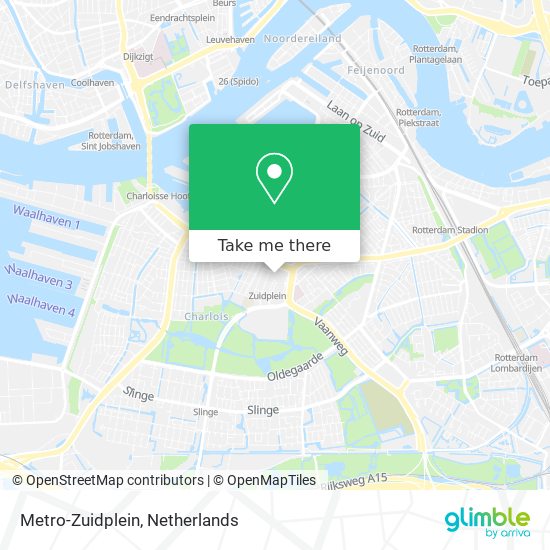 Metro-Zuidplein map