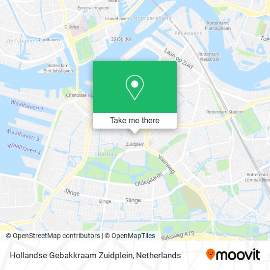 Hollandse Gebakkraam Zuidplein map