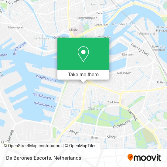 De Barones Escorts map