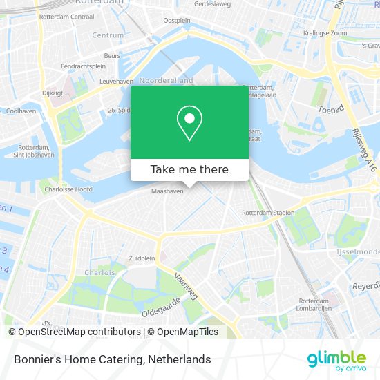 Bonnier's Home Catering map