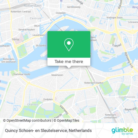 Quincy Schoen- en Sleutelservice map