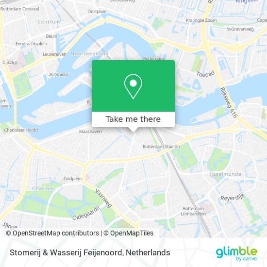 Stomerij & Wasserij Feijenoord map