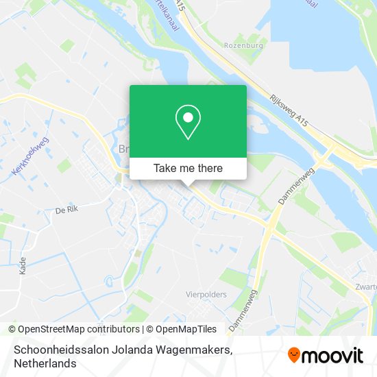 Schoonheidssalon Jolanda Wagenmakers map