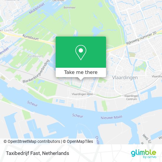 Taxibedrijf Fast map