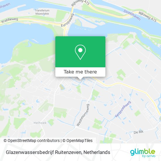 Glazenwassersbedrijf Ruitenzeven Karte