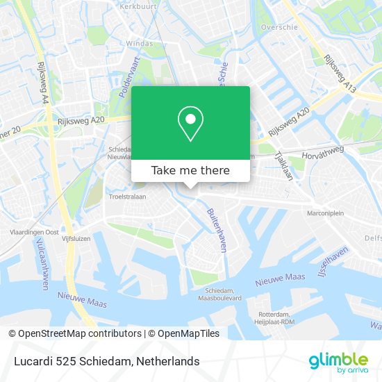 Lucardi 525 Schiedam map