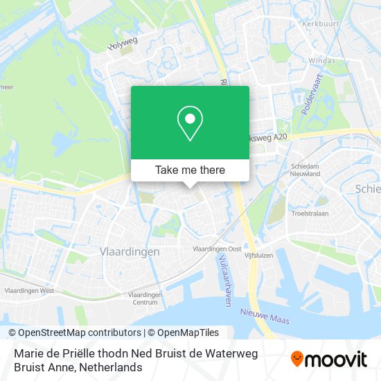 Marie de Priëlle thodn Ned Bruist de Waterweg Bruist Anne map