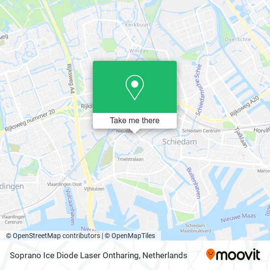 Soprano Ice Diode Laser Ontharing map