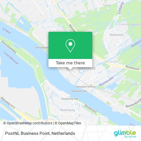 PostNL Business Point map