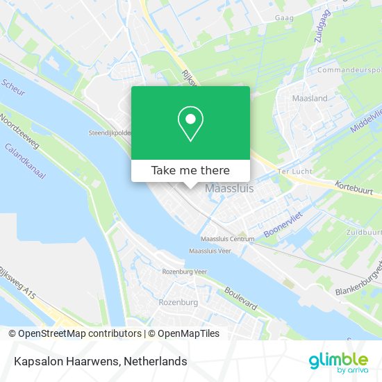 Kapsalon Haarwens map